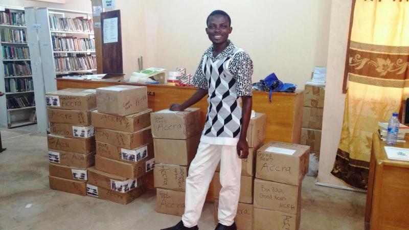 Receiving a sufficient number of books for their library helped to qualify this Ghanian seminary for accreditation